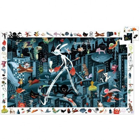 Puzzle d'observation 200 pcs Night City 2 - Djeco