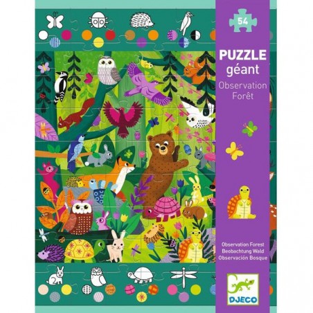 Puzzle géant Observation forêt - Djeco