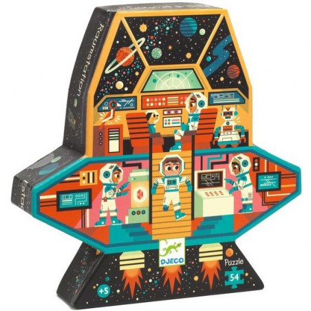 Puzzle Station spatiale - Puzzle 54 pièces - Djeco