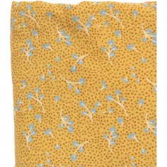 Drap housse ocre lit bébé 70 x 140 cm Trois petits lapins - Moulin Roty 2