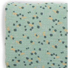 Drap housse sauge lit bébé 70 x 140 cm Trois petits lapins - Moulin Roty 2