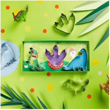 Emporte-pièces Les biscuits dino - Atelier cuisine enfant - Chefclub Kids