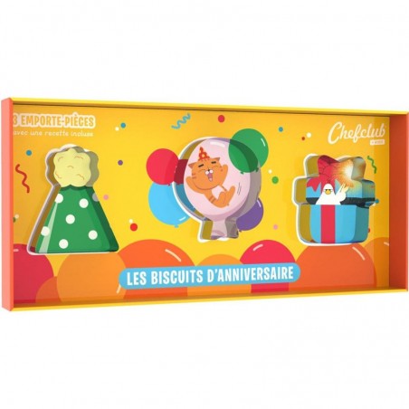 Emporte-pièces les Biscuits d'Anniversaire - Chefclub Kids