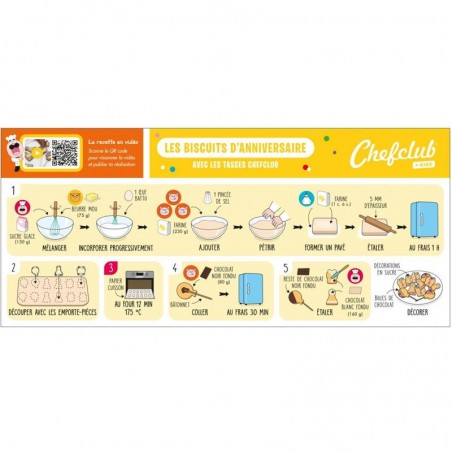 Emporte-pièces les Biscuits d'Anniversaire - Chefclub Kids