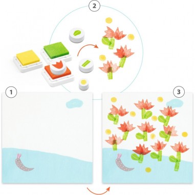 Coffret Avec des fleurs - Un jeu - Djeco