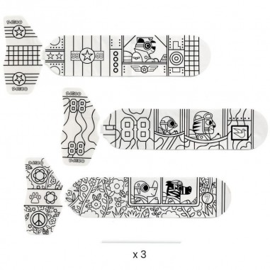 3 Avions à colorier dans le ciel - Do it Yourself - Djeco