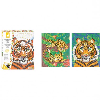 Peinture au numéro aquarelle Félins - Janod