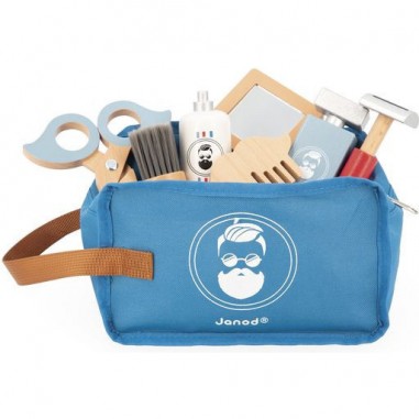 Mallette du barbier - Jouet d'imitation en bois - Janod