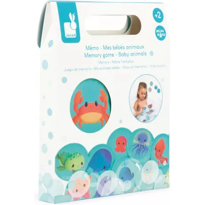 Janod Mémory pour le bain Mes bébés animaux