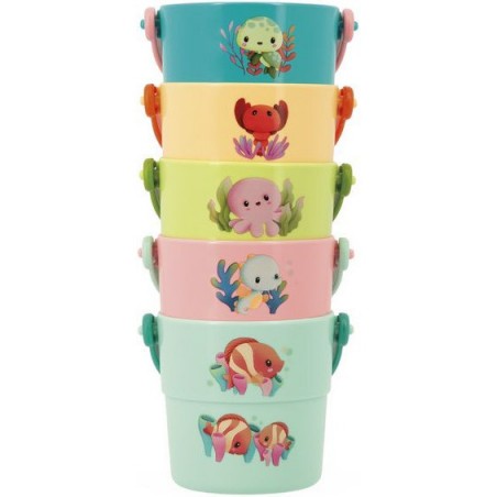 Seaux Mes bébés animaux - Jouet de bain - Janod