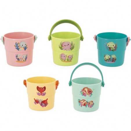 Seaux Mes bébés animaux - Jouet de bain - Janod