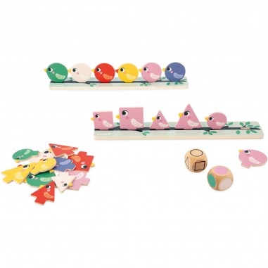 Tri des formes, couleurs et tailles Oiseaux - Jeu éducatif - Janod