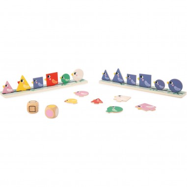 Tri des formes, couleurs et tailles Oiseaux - Jeu éducatif - Janod