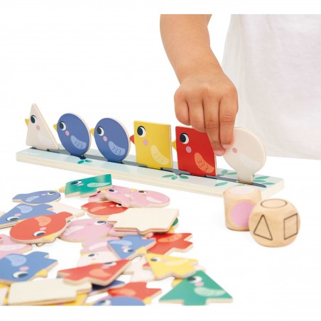 Tri des formes, couleurs et tailles Oiseaux - Jeu éducatif - Janod