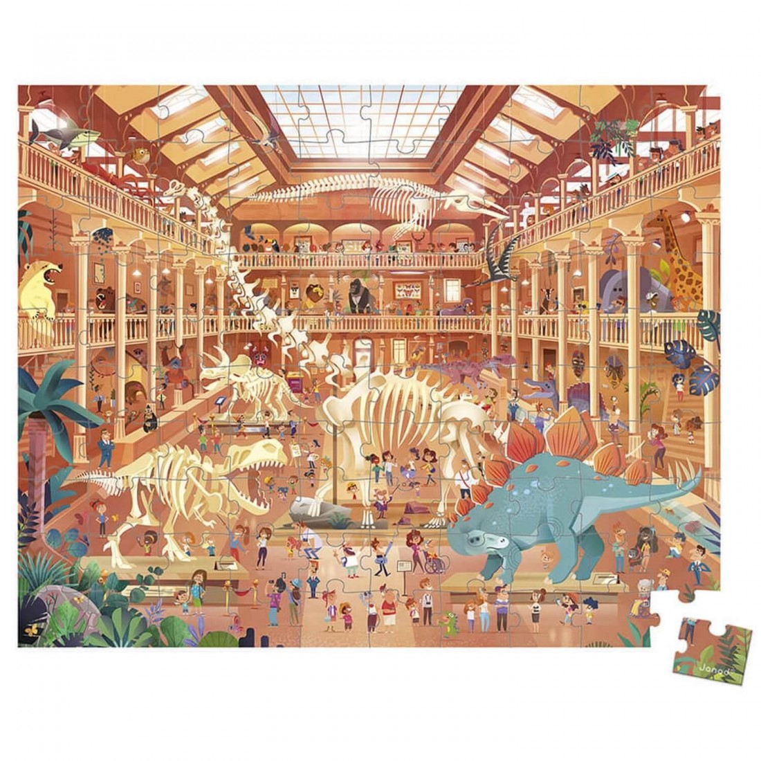 Puzzle Janod enfant 100 pièces, puzzle art enfant 6 ans - Janod