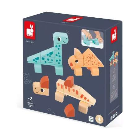 Jeu de construction - Cubikosaurus - Janod