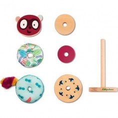 Jouet en bois à empiler Georges Pyramide A Empiler 2