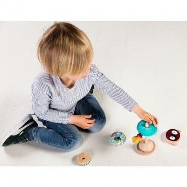 Jouet en bois à empiler Georges Pyramide A Empiler