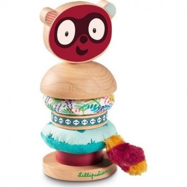 Jouet en bois à empiler Georges Pyramide A Empiler