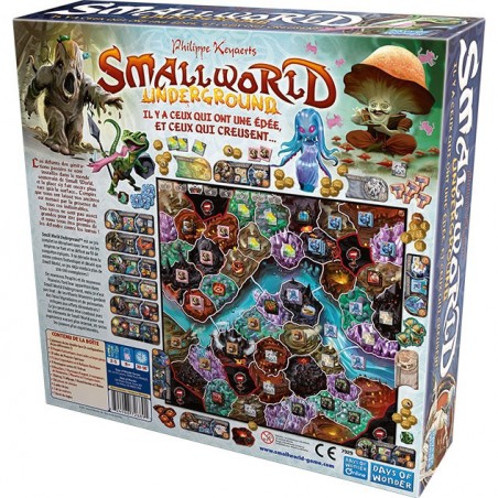 Smallworld underground - jeu de plateau et de conquête - Asmodée - Days Of Wonder