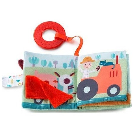 Imagier pour bébé en tissu thème Ferme