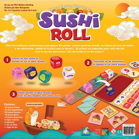 Sushi Roll - Jeu de Dés - Cocktail Games