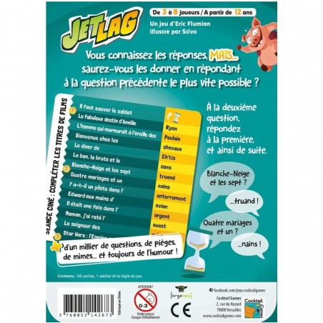Jet Lag - Jeu de société - Cocktail games - Asmodee