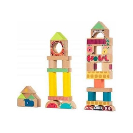 Jeu de contruction en bois Jungle Blocs