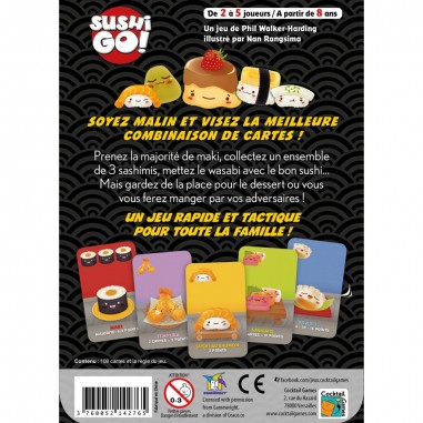 Sushi Go! - Jeu de société - Cocktail games - Asmodee
