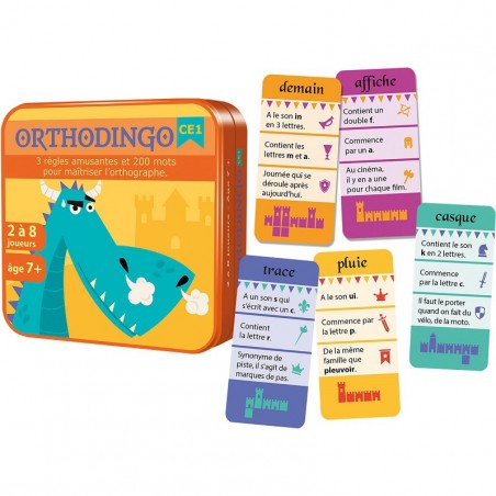 Orthodingo CE1 - Jeux Pédagogiques AritmaEsprit Jeu - Cocktail Games