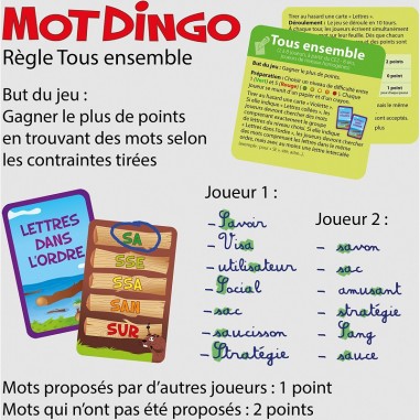 Motdingo - Jeu de société - Cocktail Games