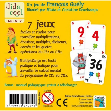 Multiplodingo multiplications et divisions - Jeu éducatifif Asmodee - Cocktail Games