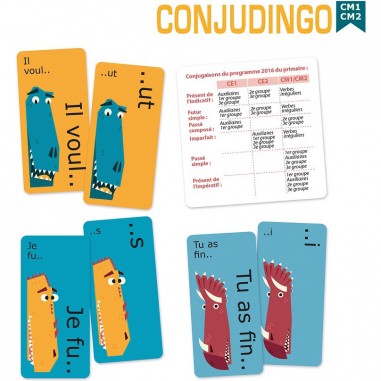 Conjudingo CM1 CM2 - jeu éducatif de conjugaison - Cocktail Games
