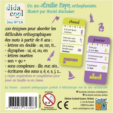 Orthodingo CE2 - Jeu de société - Cocktail Games