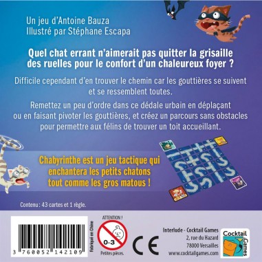 Chabyrinthe - jeu de carte de tactique - Asmodée - Asmodee