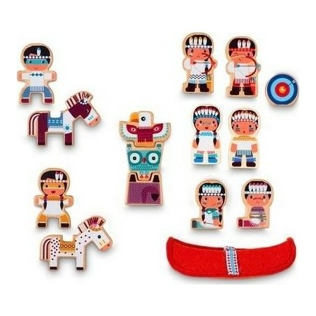 Figurines Lilliputiens - Le Tipi et Les Indiens