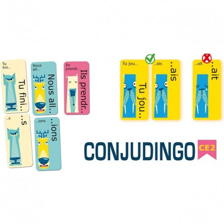 Conjudingo CE2 - jeu éducatif de conjugaison - Cocktail Games