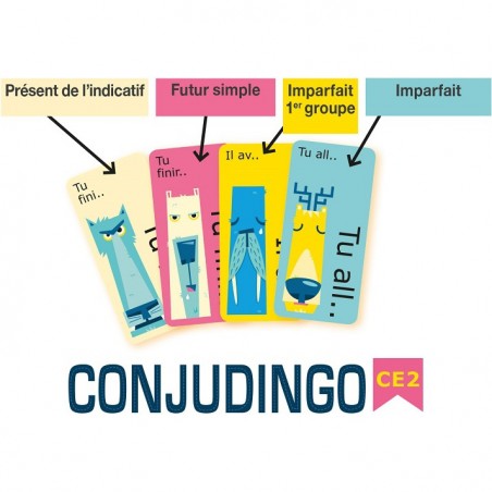 Conjudingo CE2 - jeu éducatif de conjugaison - Cocktail Games