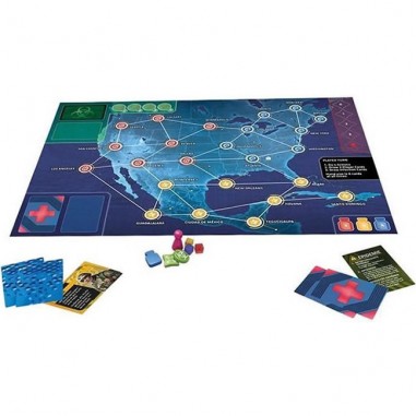 Pandemic Zone Rouge: Amérique Du Nord - Jeux de société - Zman Games - Z-man Games