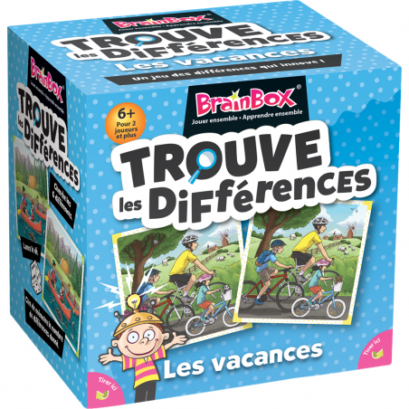 BrainBox: Trouve les Différences – Vacances - Jeux de société - Green Board Game Company - Asmodee