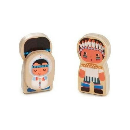 Figurines Lilliputiens - Le Tipi et Les Indiens