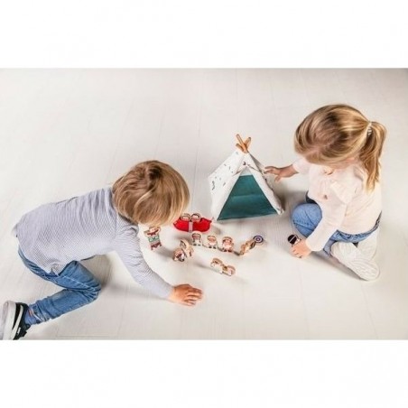 Figurines Lilliputiens - Le Tipi et Les Indiens