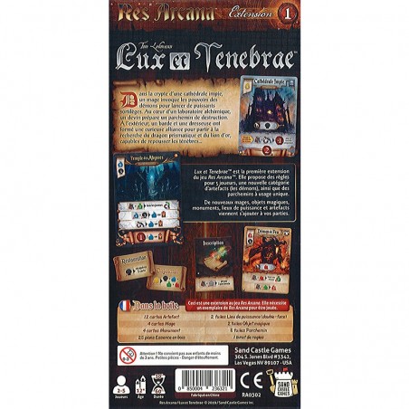 Res Arcana - Extension Lux Et Tenebrae - Jeux de société - Sand Castle Games