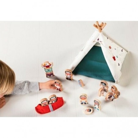 Figurines Lilliputiens - Le Tipi et Les Indiens