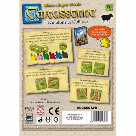 Carcassonne : Moutons et collines - Jeux de société - Filosofia Games