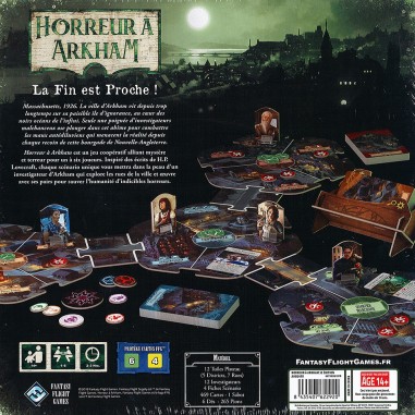 Horreur à Arkham 3ème Edition - Jeu de plateau - Jeux de société - Fantasy Flight Games