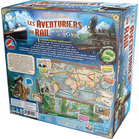 Les Aventuriers du Rail - Autour du Monde - Jeu de société - Days Of Wonder