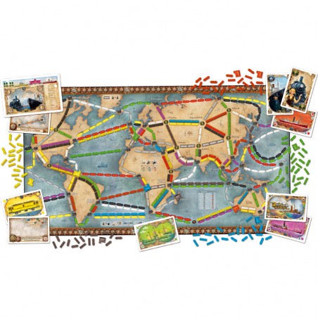Les Aventuriers du Rail - Autour du Monde - Jeu de société - Days Of Wonder