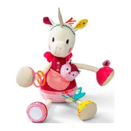 Peluche d'activité câline Louise la Licorne