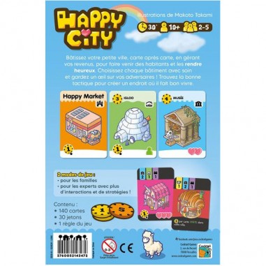 Happy City - Cocktail games - Jeux de société - Asmodee